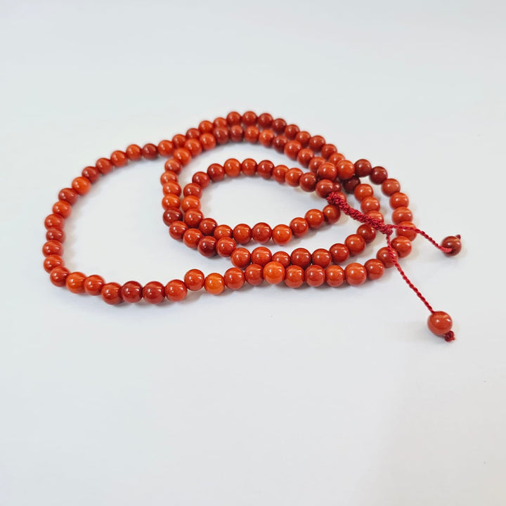 Red Coral (Moonga) Jaap Mala (108 Beads)