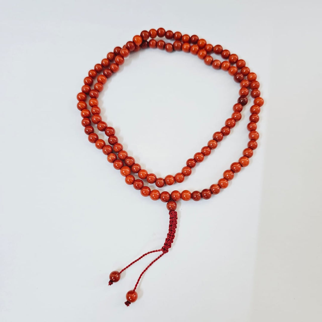 Red Coral (Moonga) Jaap Mala (108 Beads)