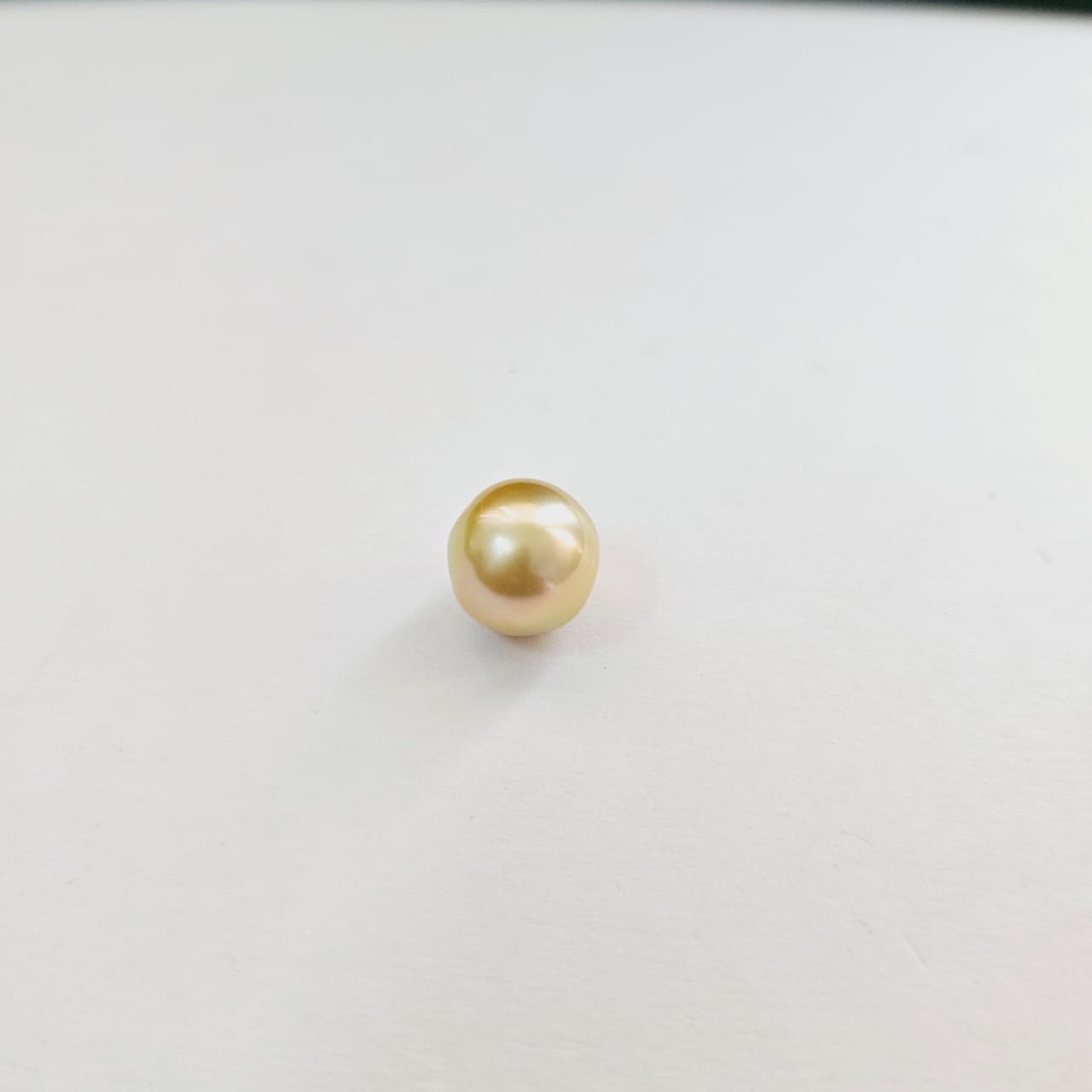 Golden South Sea Pearl 12mm Button Undrilled 14.30 Carats (15.73 Ratti) MZOZ41