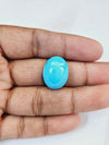 Certified Arizona Turquoise (Firoza) Oval 17.04 Cts (18.74 Ratti) PMBV35-1