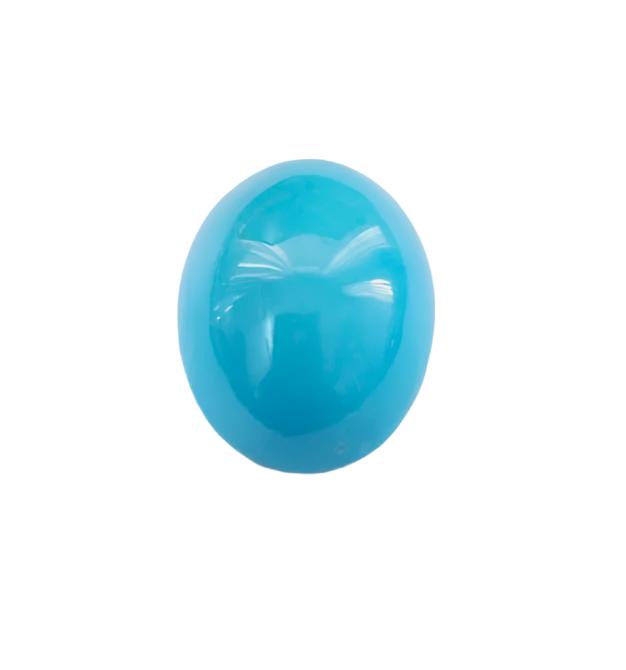 Certified Arizona Turquoise (Firoza) Oval 17.04 Cts (18.74 Ratti) PMBV35-1