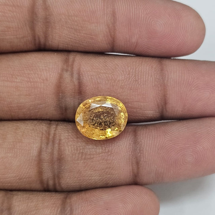 Certified Hessonite (Gomed) 7.81 Cts (8.59 Ratti) Sri Lanka (Ceylon) BCZI20