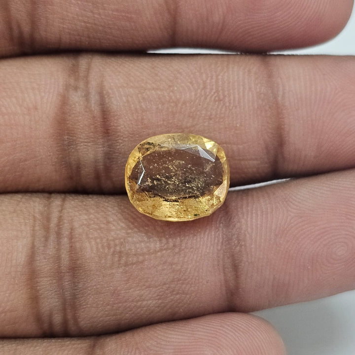 Certified Hessonite (Gomed) 7.67 Cts (8.43 Ratti) Sri Lanka (Ceylon) ZRZI42