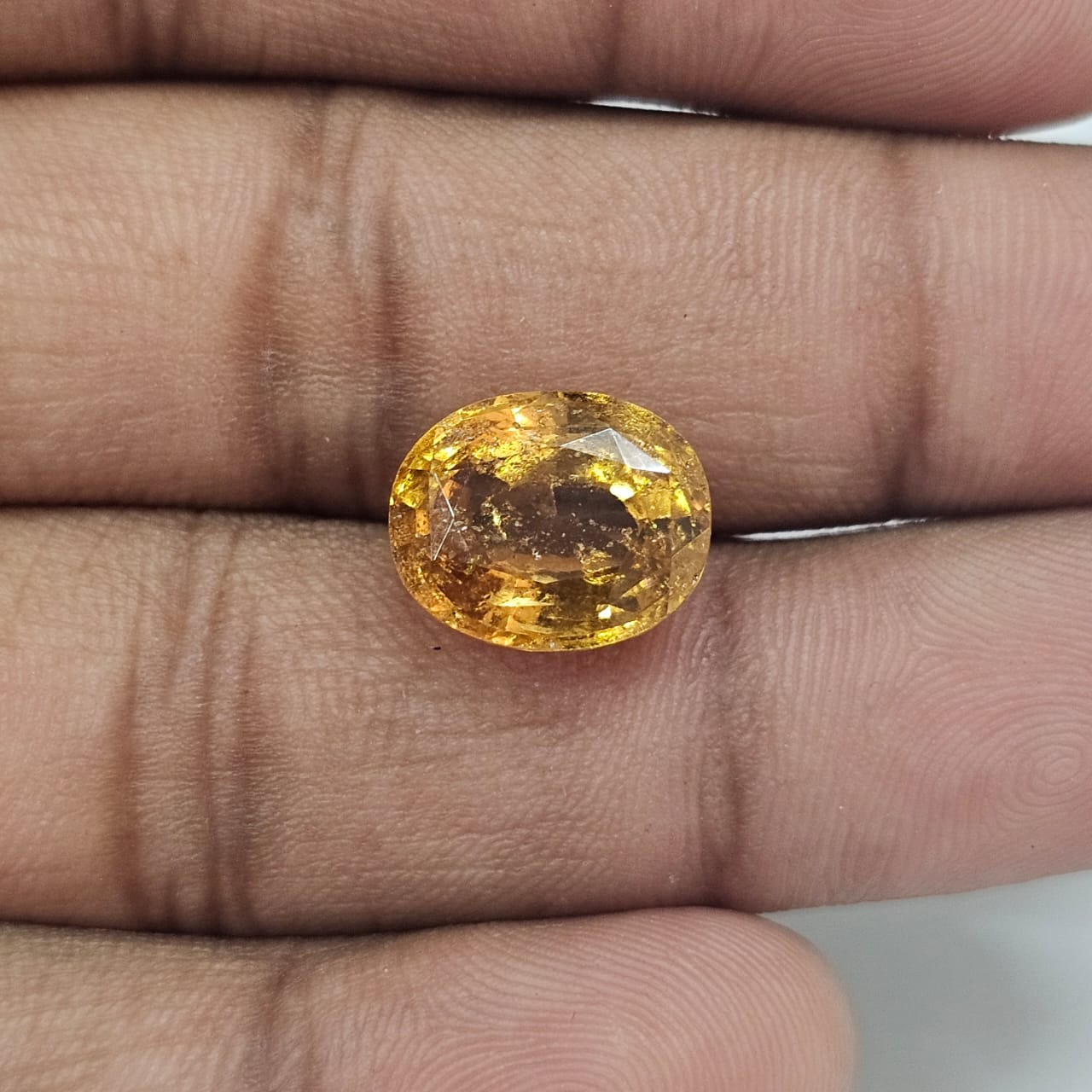 Certified Hessonite (Gomed) 7.59 Cts (8.34 Ratti) Sri Lanka (Ceylon) DOZI23