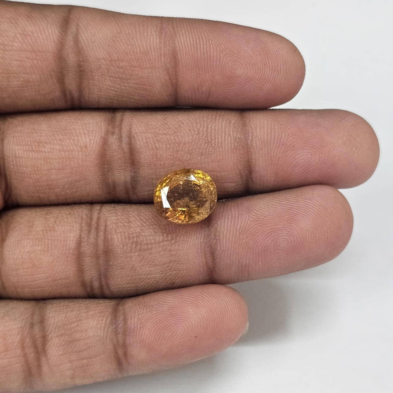 Certified Hessonite (Gomed) 7.86 Cts (8.64 Ratti) Sri Lanka (Ceylon) LPZI01