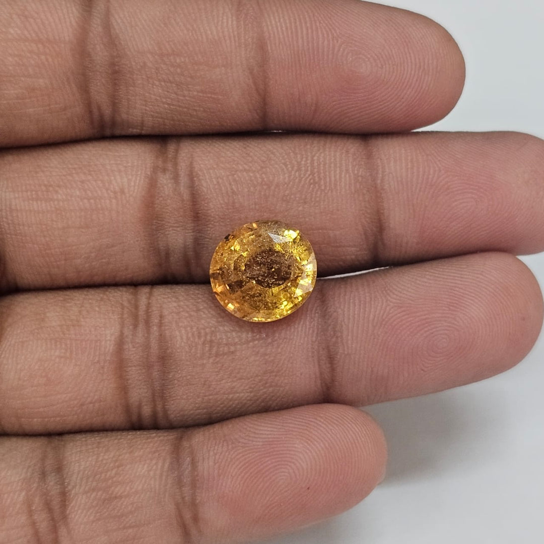 Certified Hessonite (Gomed) 7.50 Cts (8.25 Ratti) Sri Lanka (Ceylon) QZZI65