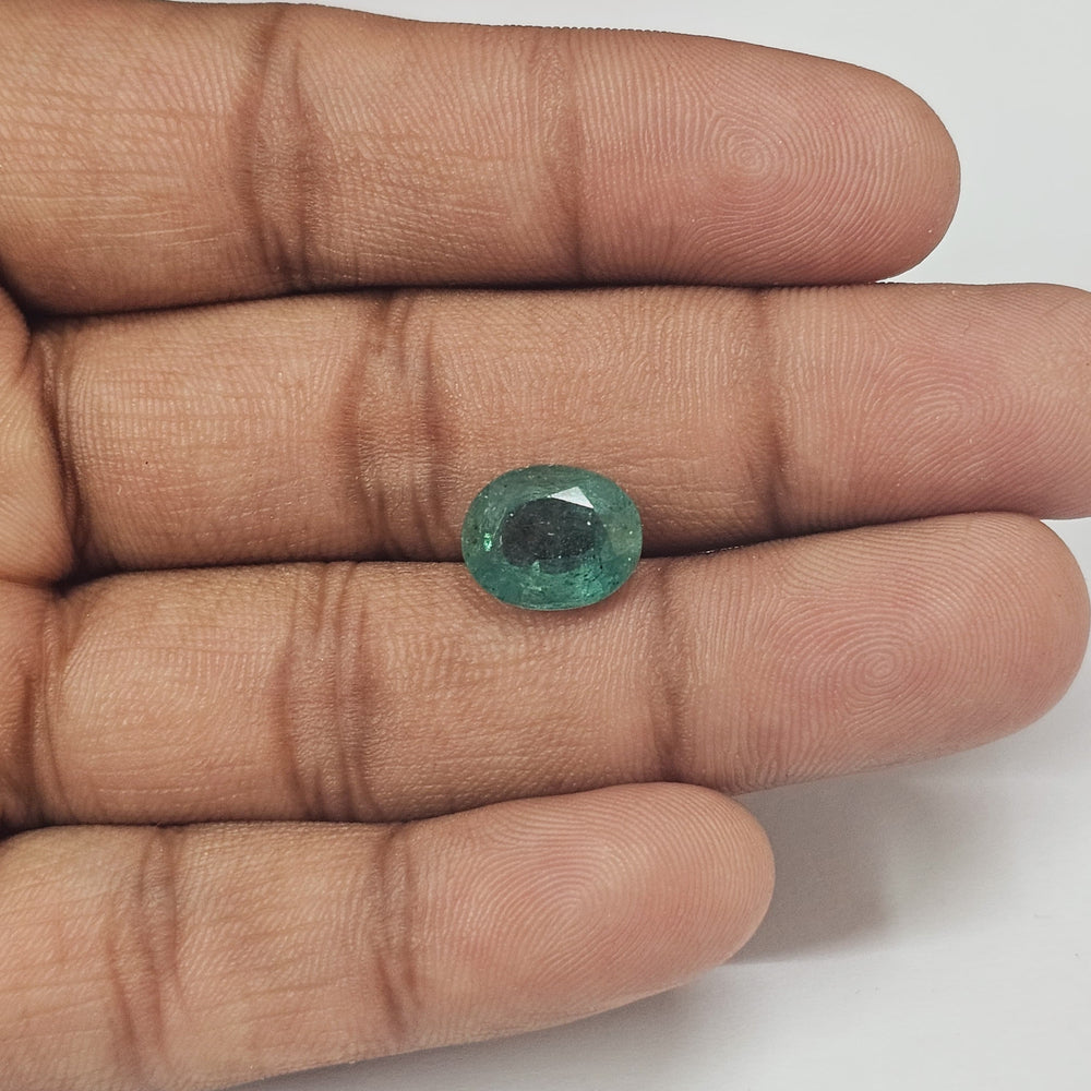 Certified Zambian Emerald (Panna)-3.62 Carats (3.98 Ratti) Zambia, SKU:EQ0351