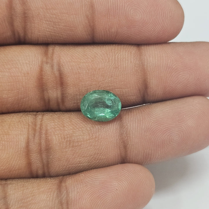 Certified Zambian Emerald (Panna)-2.67 Carats (2.94 Ratti) Zambia, SKU:OA0319