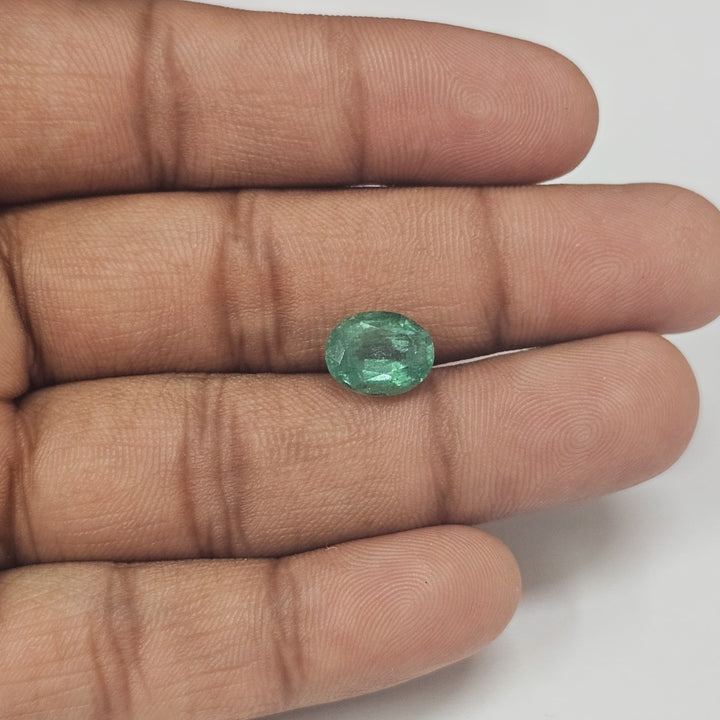 Certified Zambian Emerald (Panna)-2.67 Carats (2.94 Ratti) Zambia, SKU:OA0319