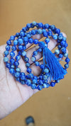 Jain Japa Mala in Lapis Lazuli (108+3 Beads)