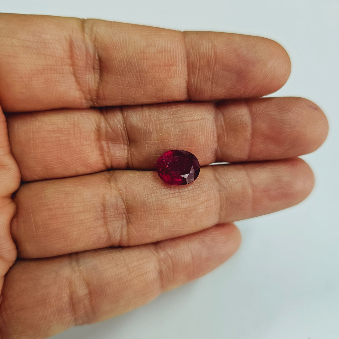 Certified Ruby (Manik) 5.55 Cts (6.10 Ratti) Madagascar