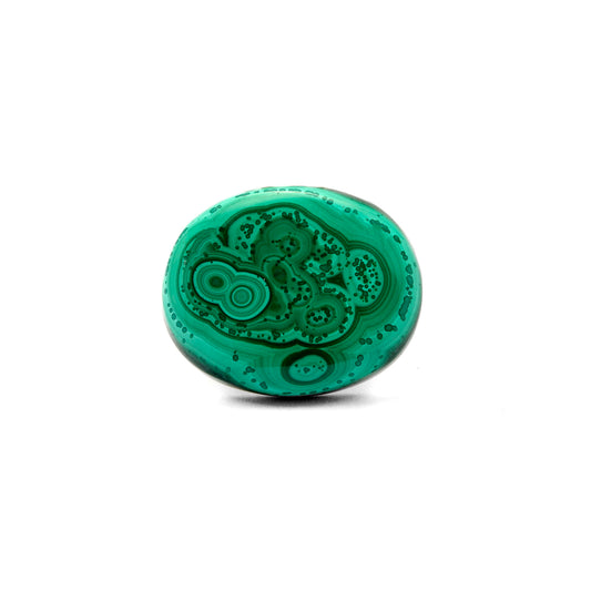 Natural Malachite Gemstone Oval Cabochon 23.50 Carats