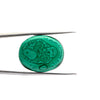 Natural Malachite Gemstone Oval Cabochon 23.50 Carats