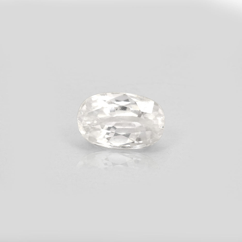 Certified White Zircon 5.56 Cts (6.11 Ratti) XEVW86