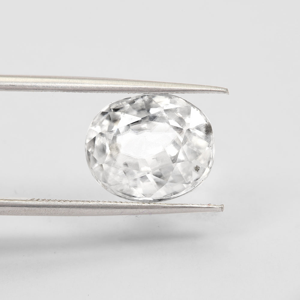Certified White Zircon 8.32 Cts (9.15 Ratti) XLVW46
