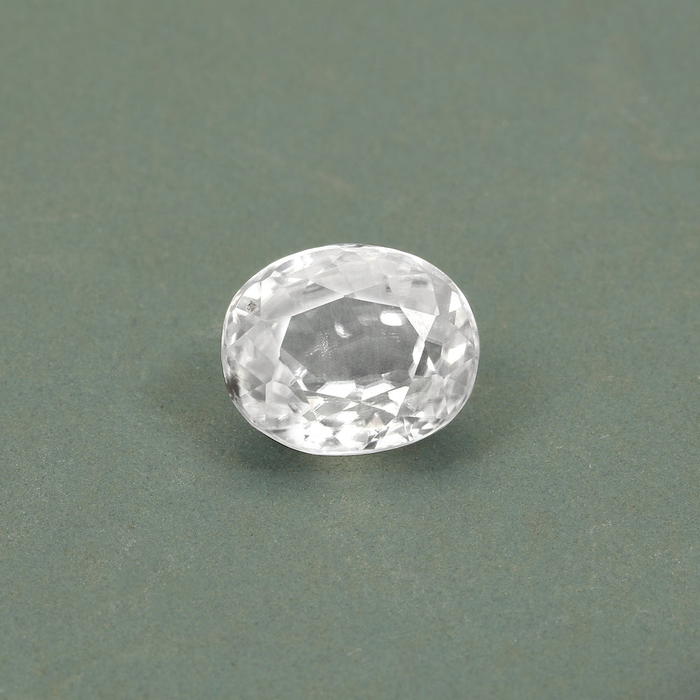 Certified White Zircon 8.32 Cts (9.15 Ratti) XLVW46