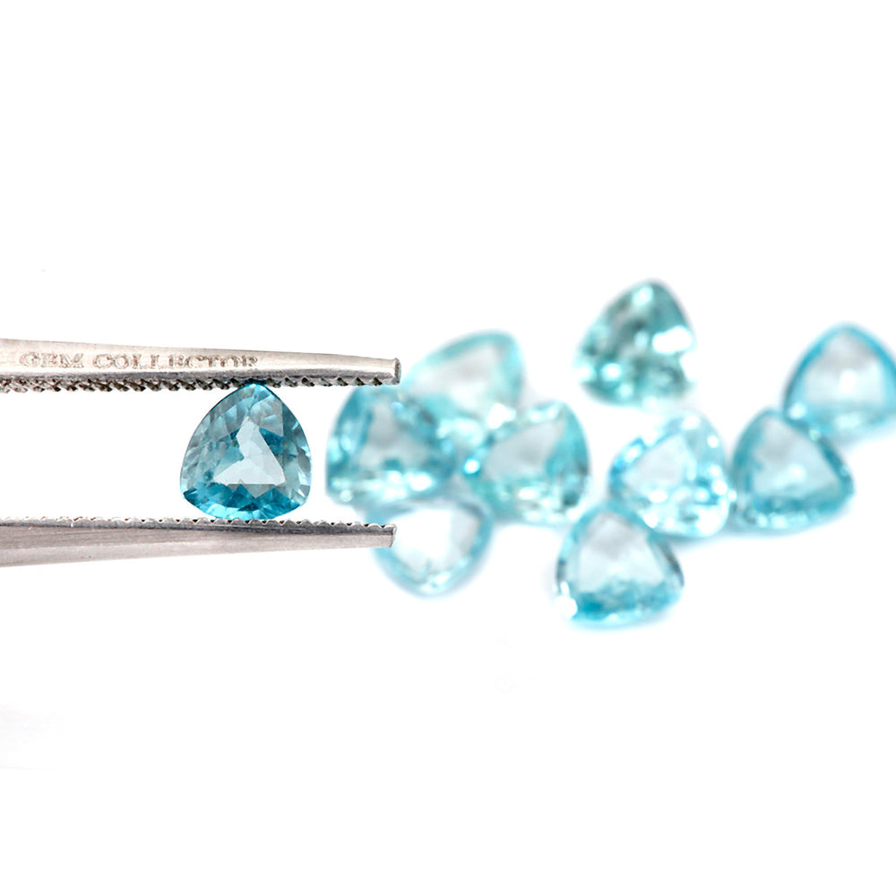 3Pc Lot Blue Zircon 1.00 Carats