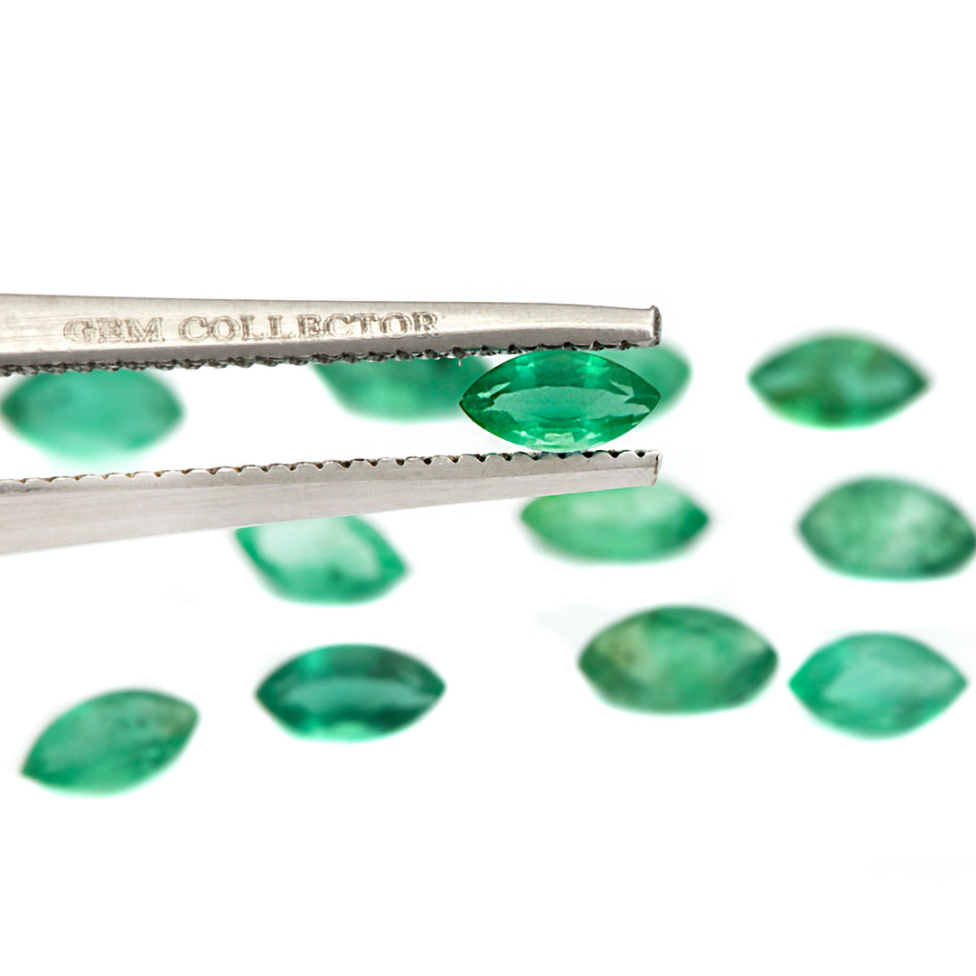 5Pc Lot Emerald 4x2mm 0.40 Carats