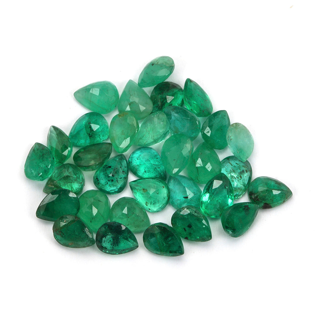 32Pcs Lot Emerald 5x4mm 9.25 Carats