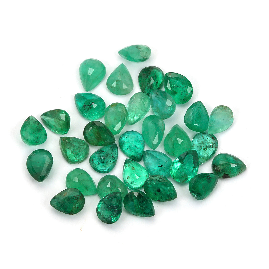 32Pcs Lot Emerald 5x4mm 9.25 Carats