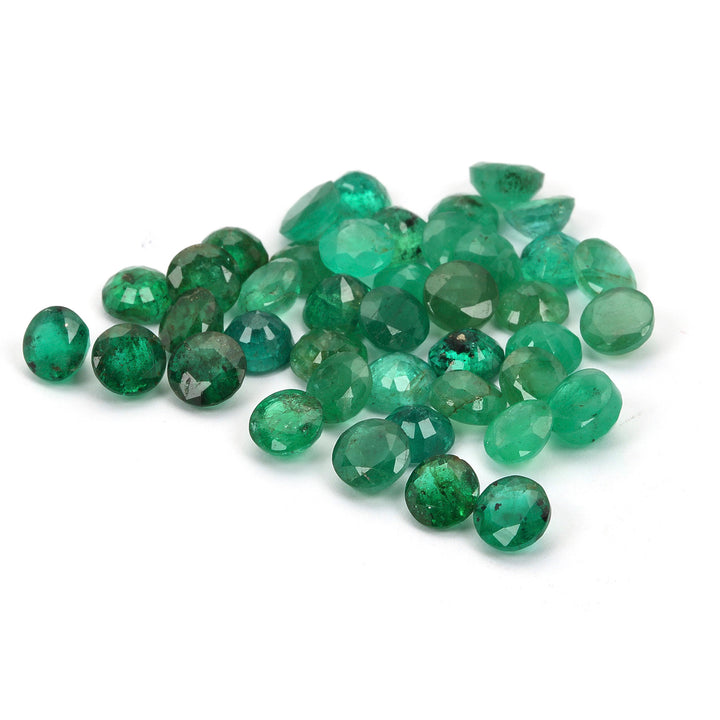 5 Carats Lot Emerald 5x5mm Approx 10 Pieces
