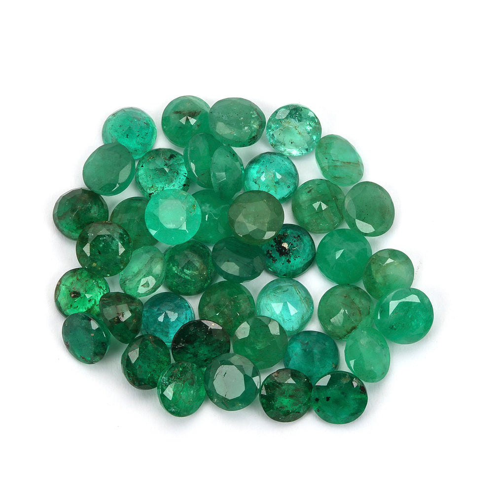 5 Carats Lot Emerald 5x5mm Approx 10 Pieces
