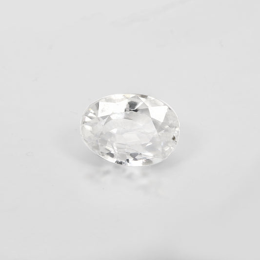 Certified White Zircon 6.14 Cts (6.75 Ratti) XYVW14