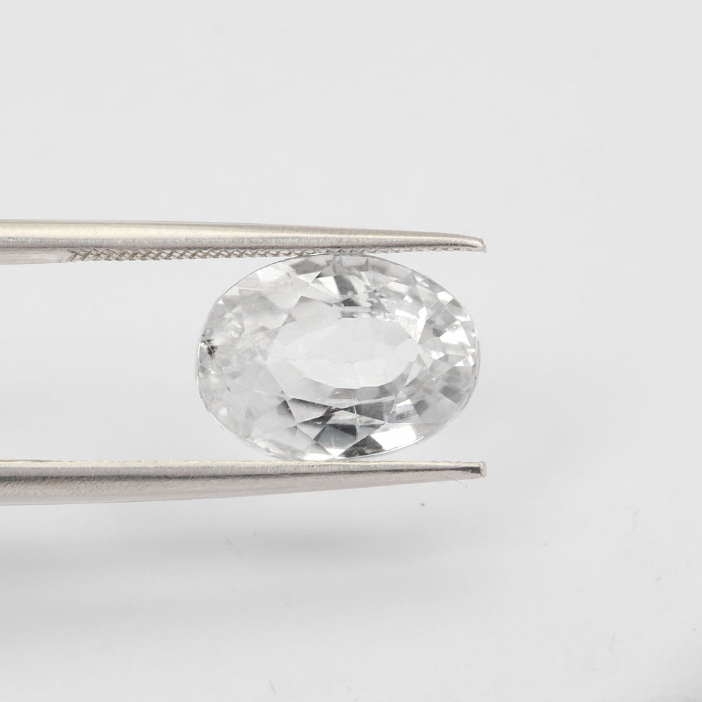 Certified White Zircon 6.14 Cts (6.75 Ratti) XYVW14