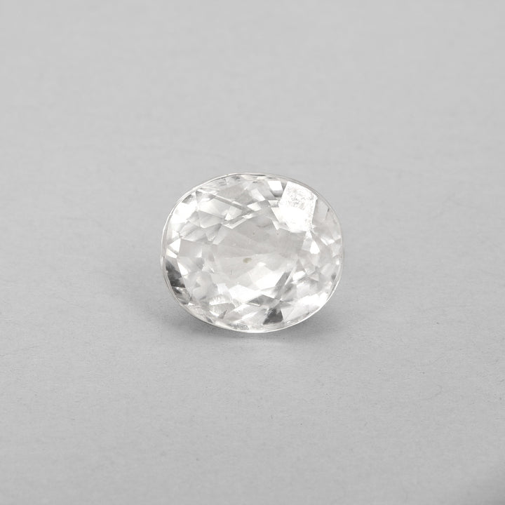 Certified White Zircon 5.67 Cts (6.24 Ratti)