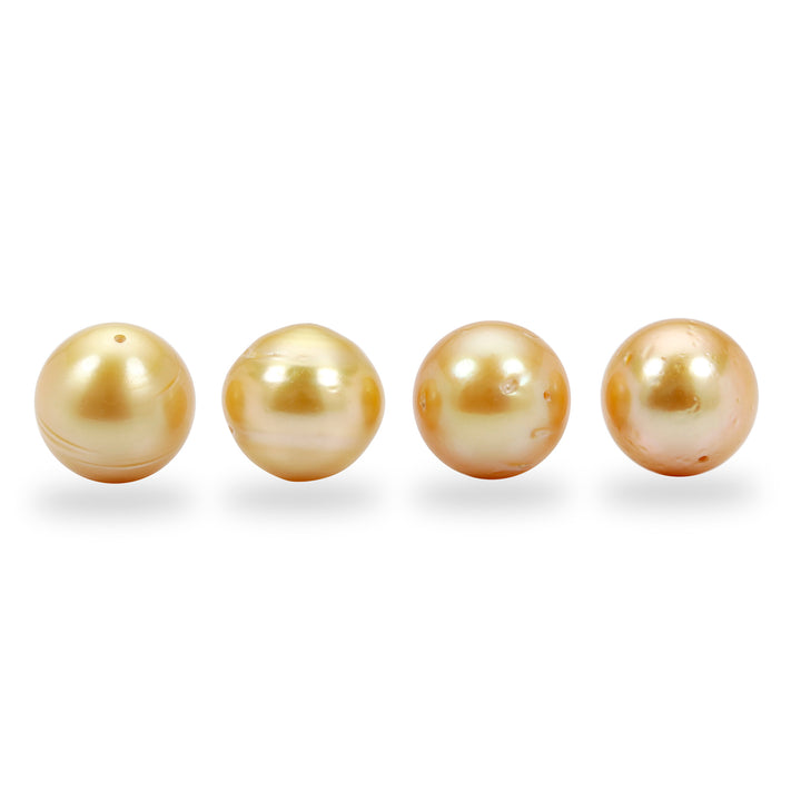 Golden South Sea Pearl Full Drilled 12mm-13mm 14.50 Carats