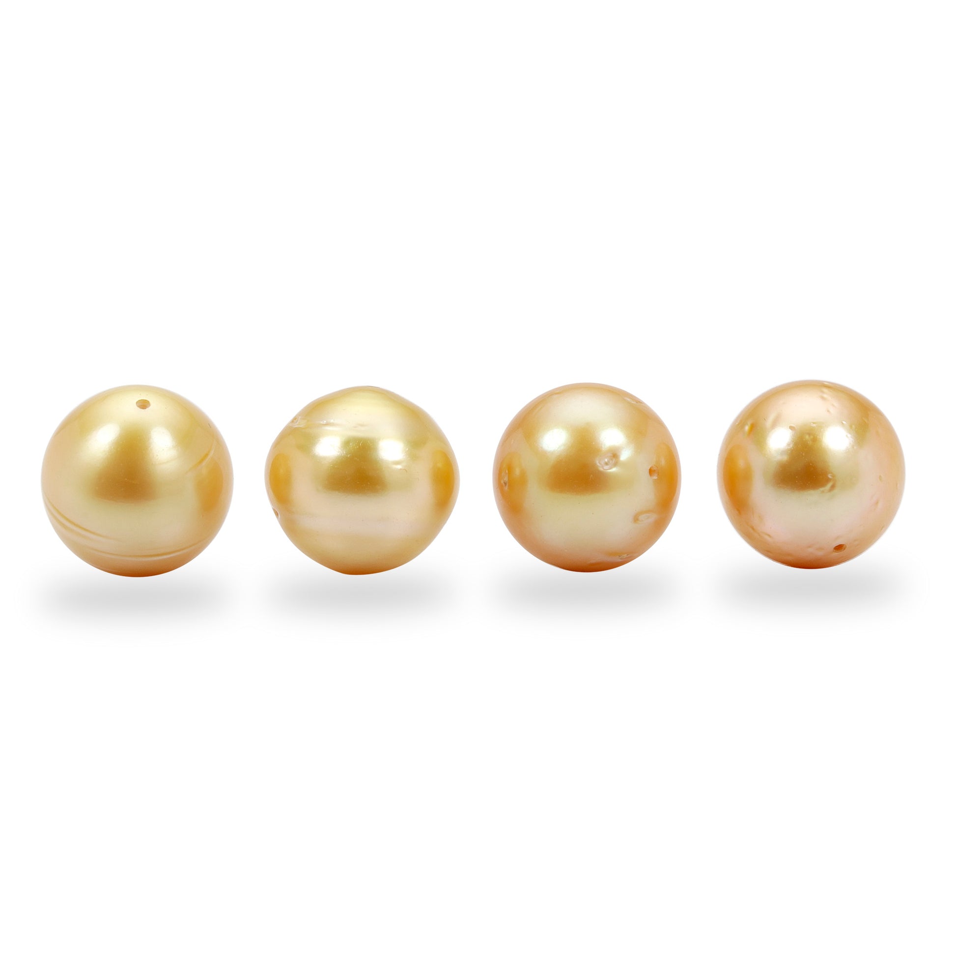 Golden South Sea Pearl Full Drilled 12mm-13mm 14.50 Carats YCOZ18