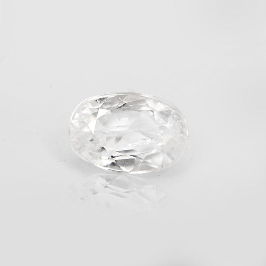 Certified White Zircon 7.56 Cts (8.31 Ratti) YGVW80