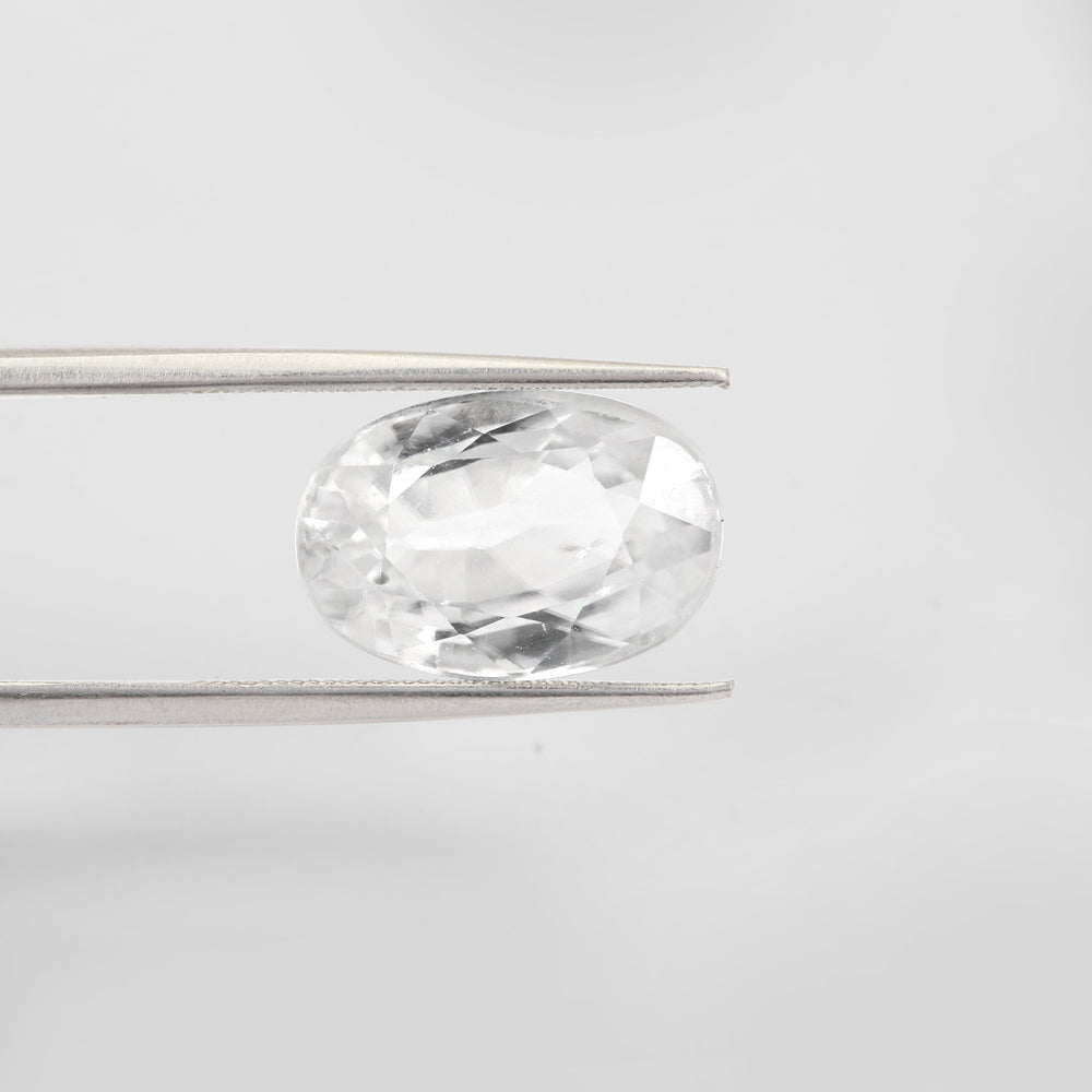 Certified White Zircon 7.56 Cts (8.31 Ratti) YGVW80