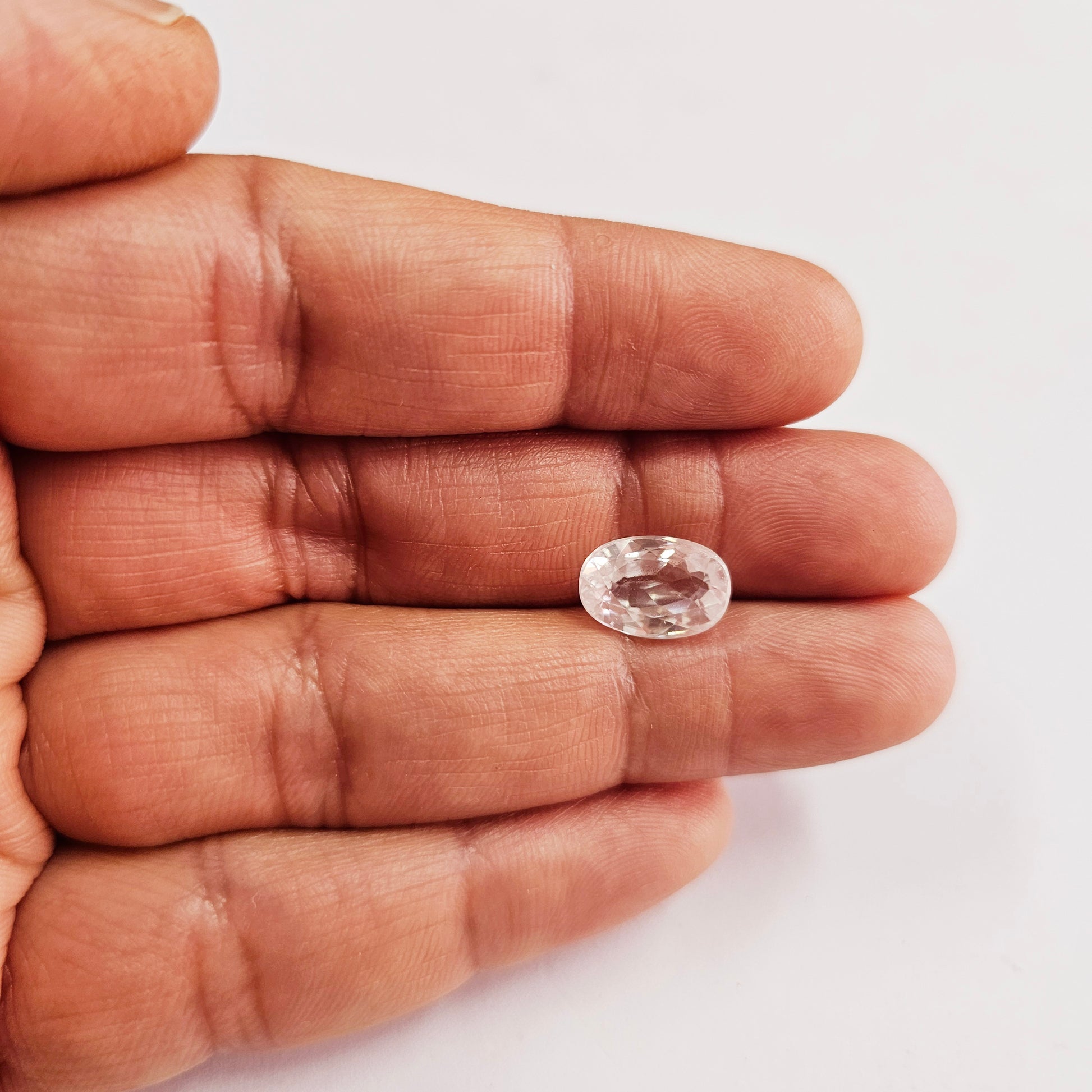 Certified White Zircon 7.56 Cts (8.31 Ratti) YGVW80