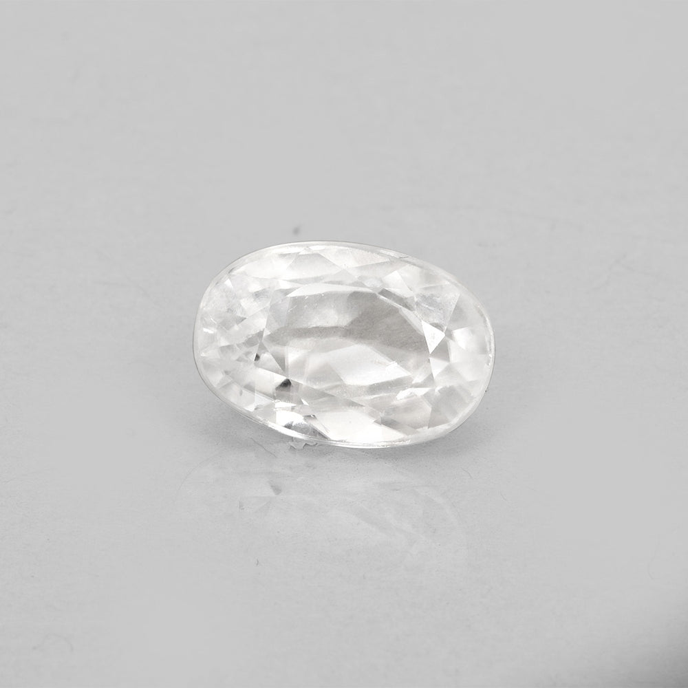 Certified White Zircon 7.56 Cts (8.31 Ratti) YGVW80