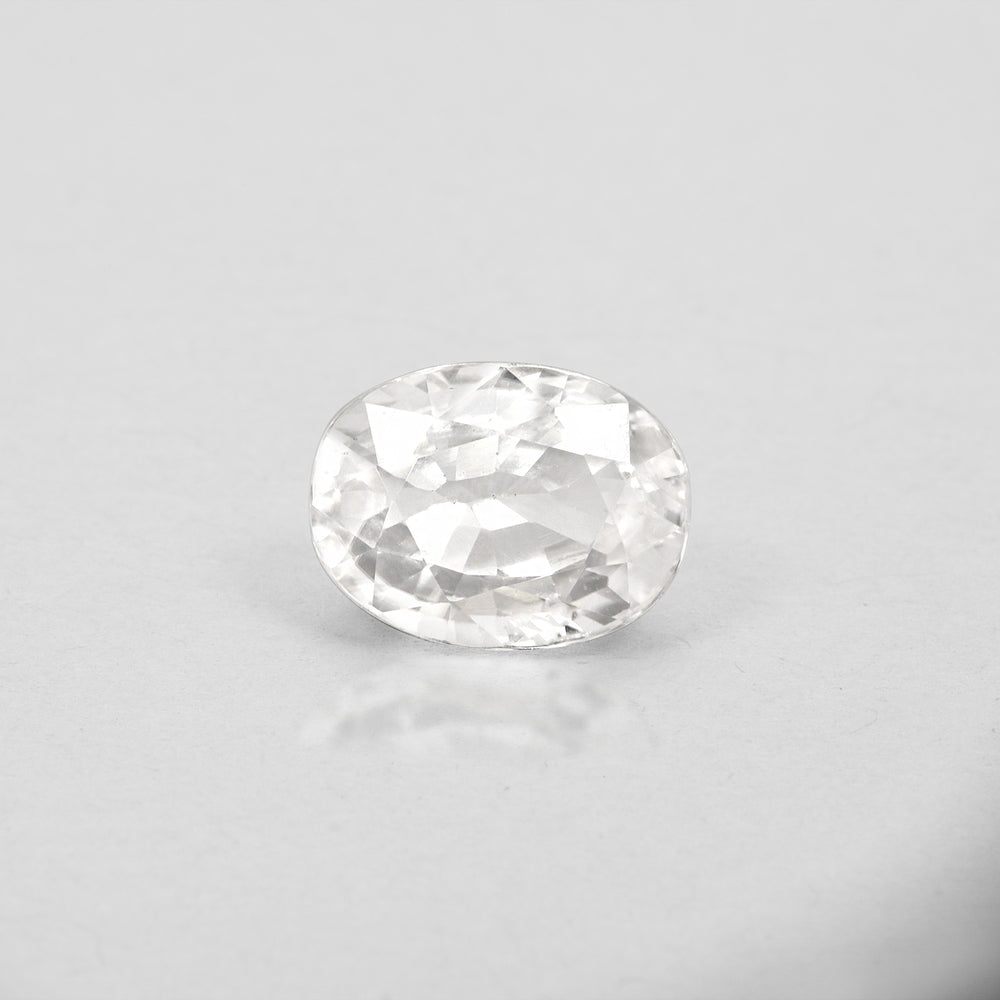 Certified White Zircon 6.17 Cts (6.79 Ratti) YQVW02