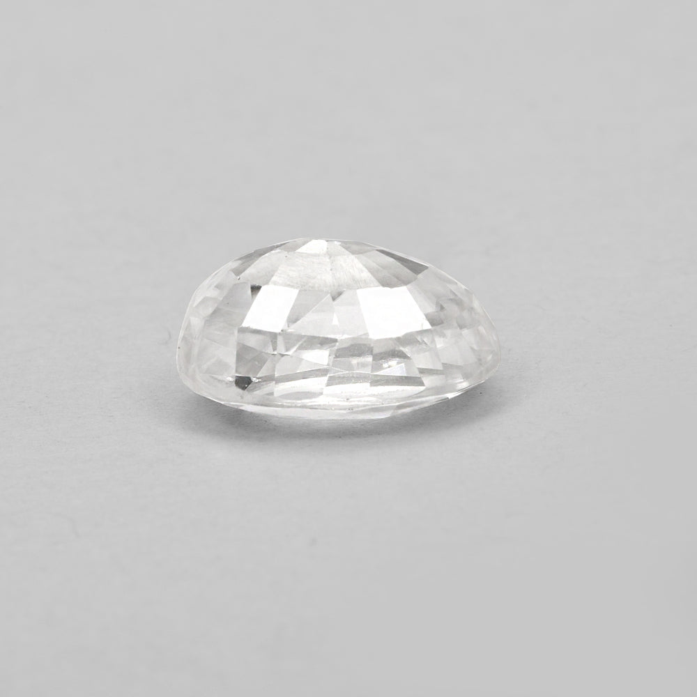Certified White Zircon 6.17 Cts (6.79 Ratti) YQVW02