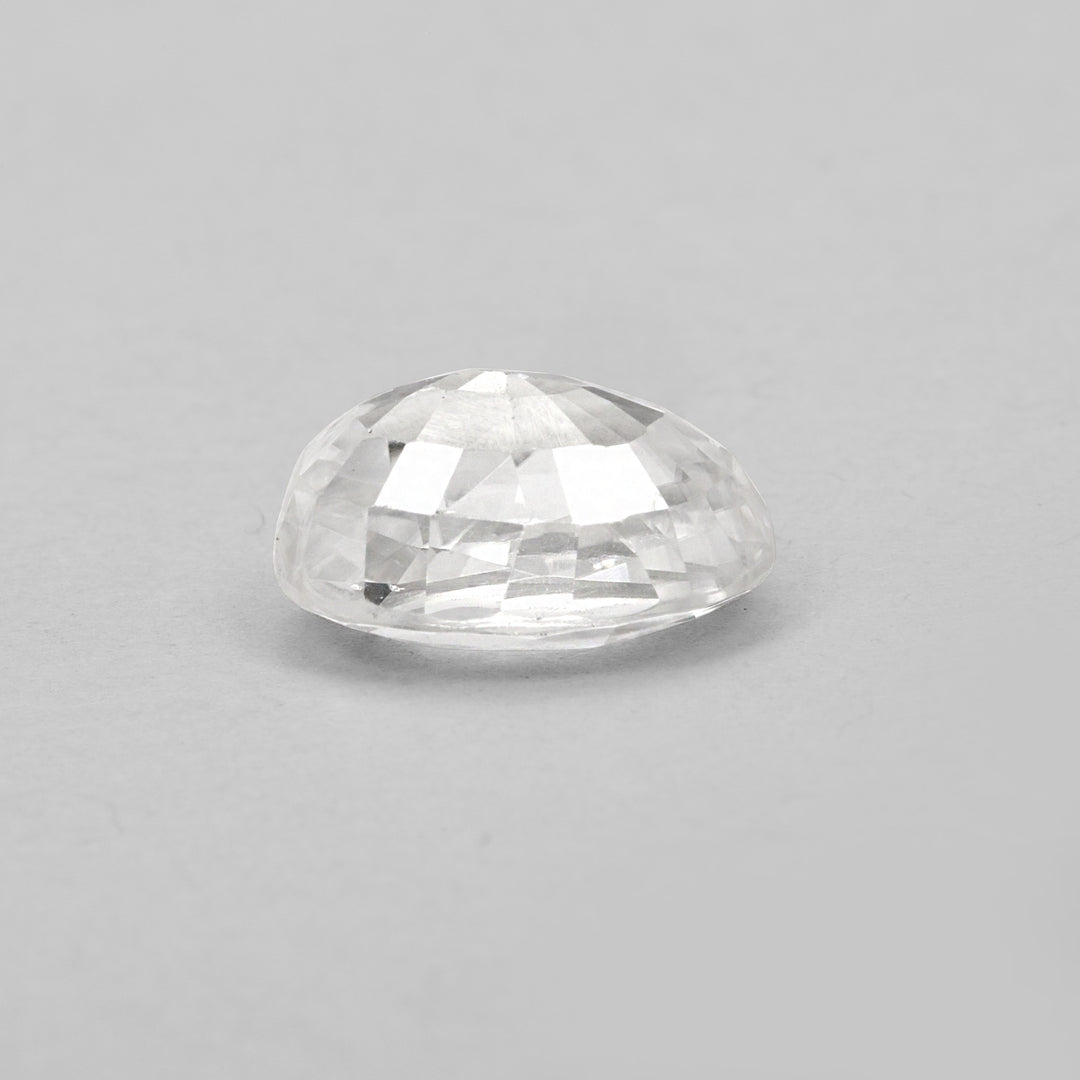 Certified White Zircon 6.17 Cts (6.79 Ratti)