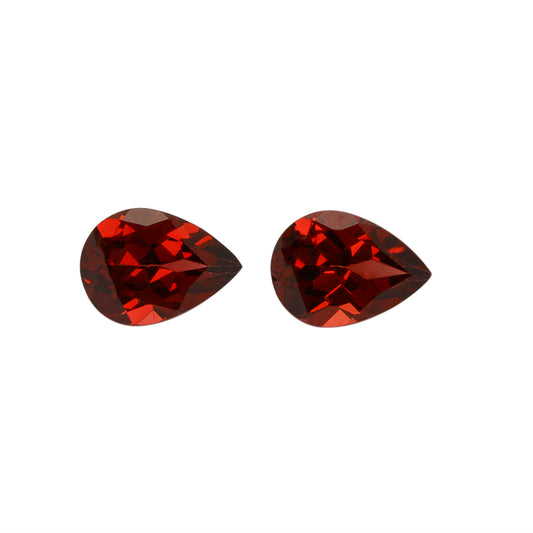 2Pc Lot Umbalite Garnet (Pear 7x5mm) 1.70 Carats