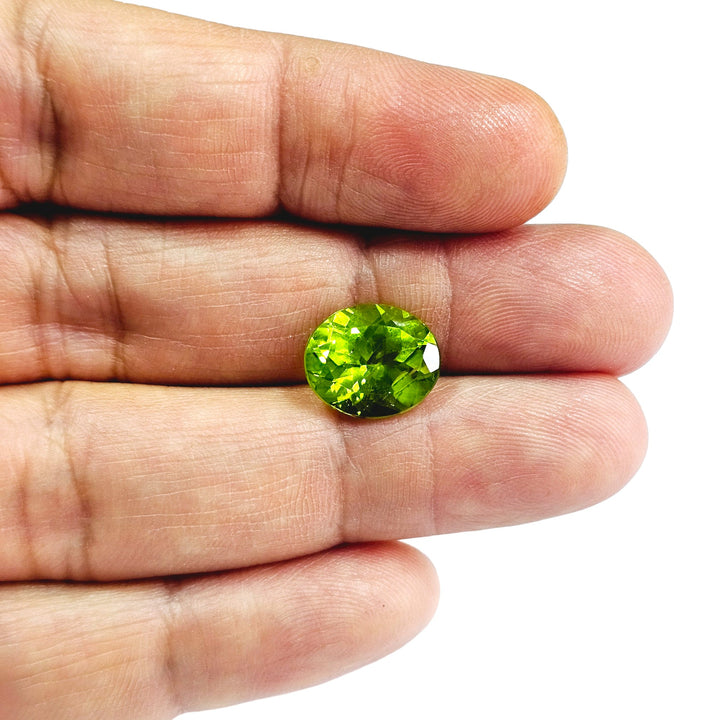 Certified Peridot Oval 7.00 Carats