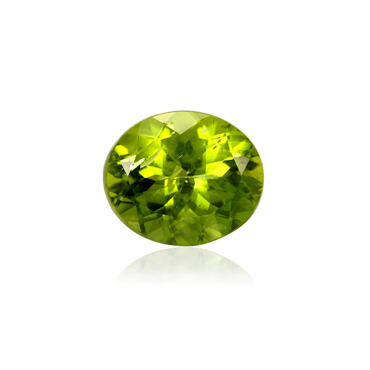 Certified Peridot Oval 7.00 Carats