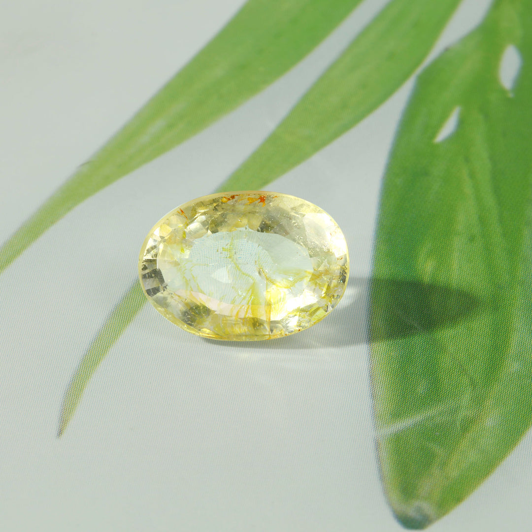 Certified Yellow Topaz 9.45 Cts (10.40 Ratti)