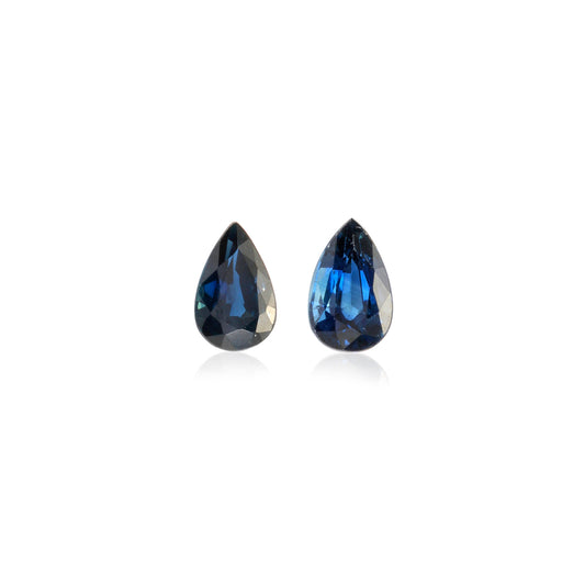 2Pc Lot Australian Blue Sapphire 5x3mm