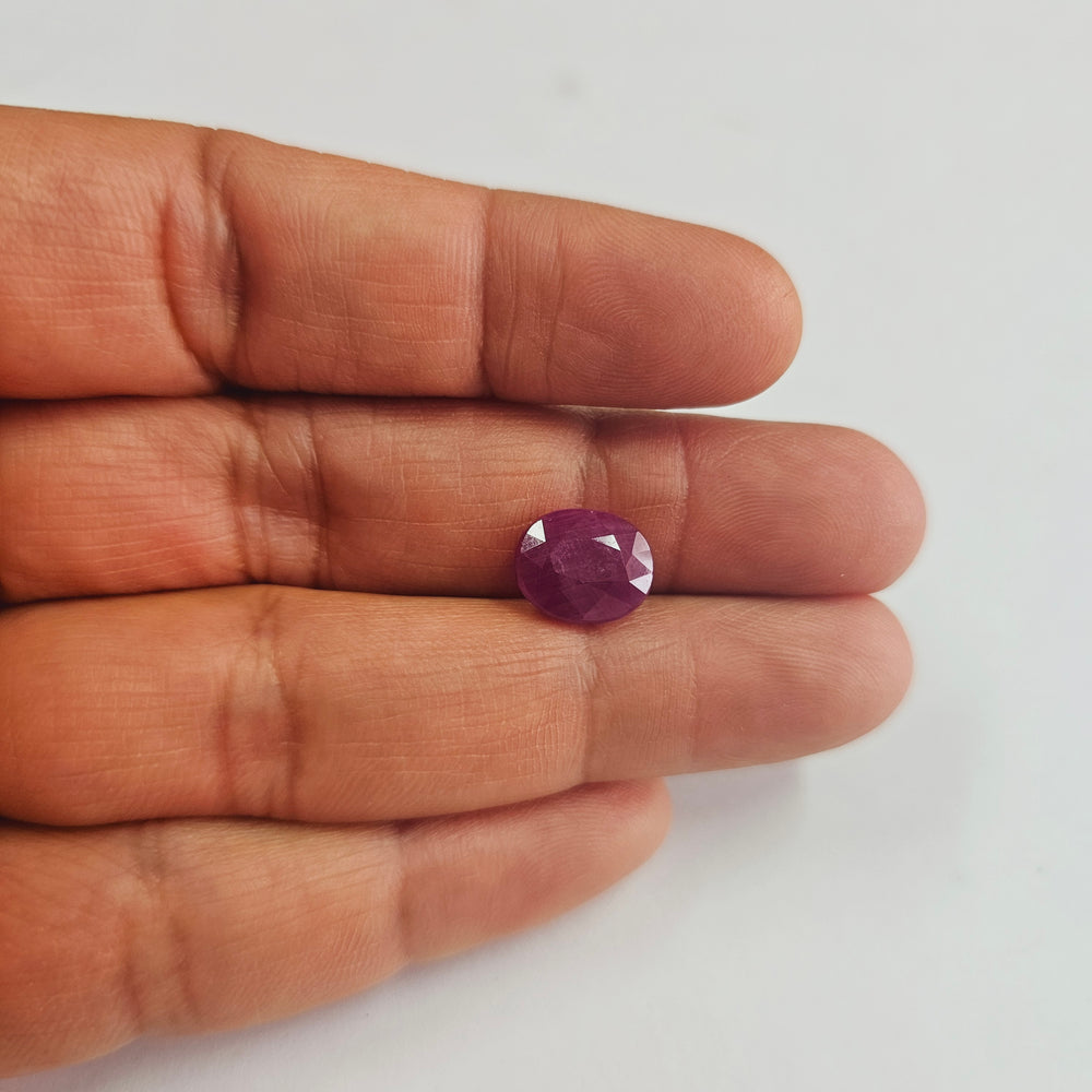 Certified Ruby (Manik) 6.70 Cartas (7.37 Ratti) SKU-ZSZA04