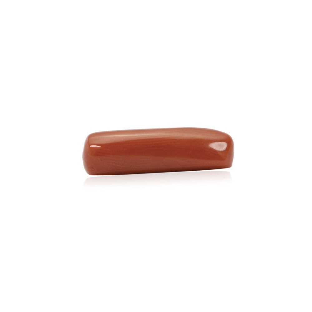 Certified Red Coral (Moonga) 9.23 Cts. (10.15 Ratti) Italy ZUZI57