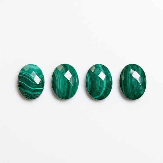 Malachite Oval 67.8 Carats ML044 (Set of 4)