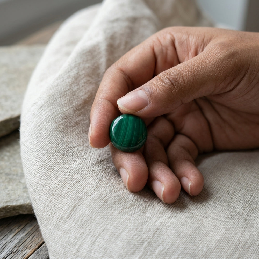 Malachite Round 21.08 Carats ML045