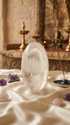 Natural Crystal Quartz Gemstone Shivlingam CQS003
