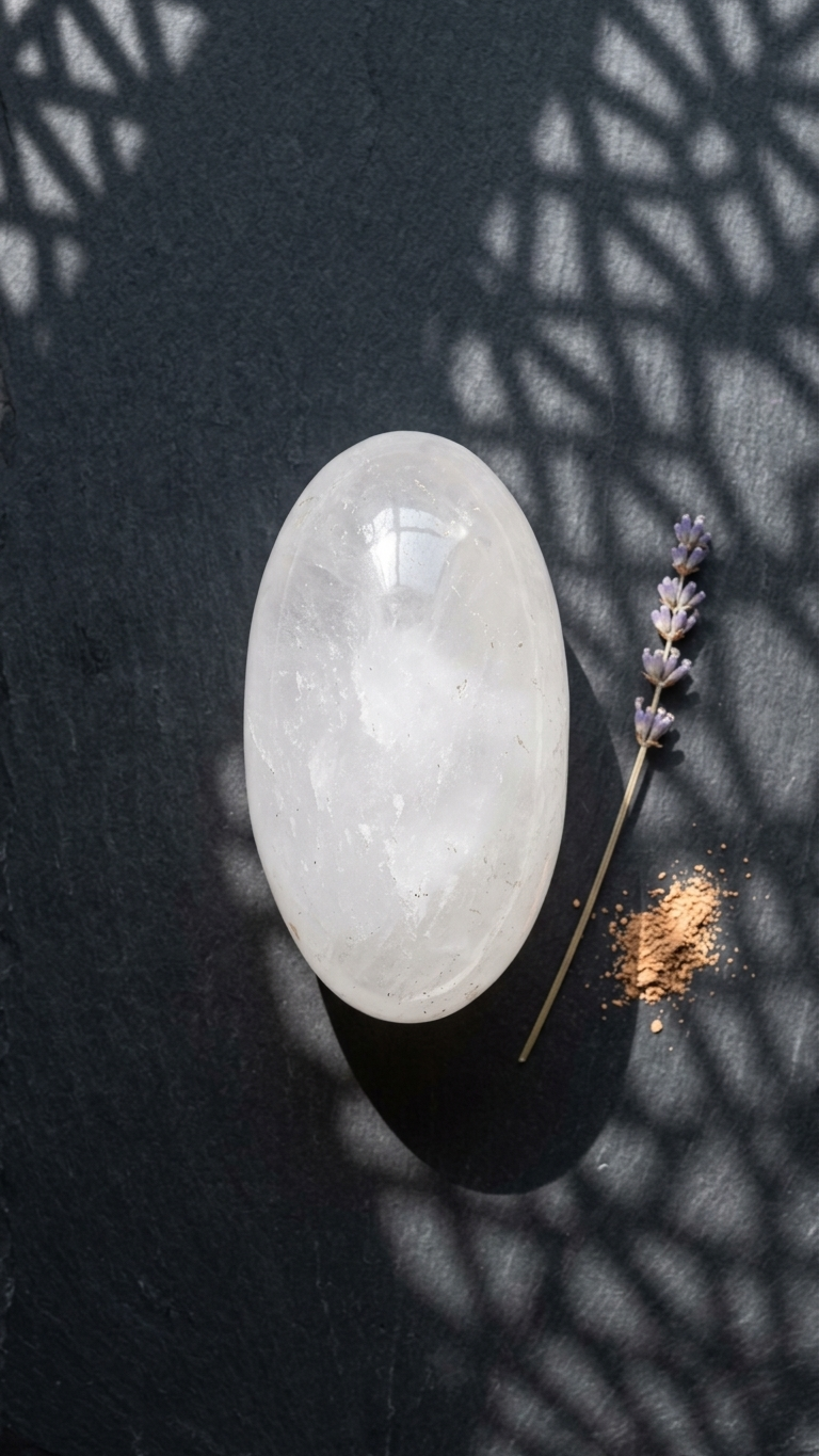 Natural Crystal Quartz Gemstone Shivlingam CQS002