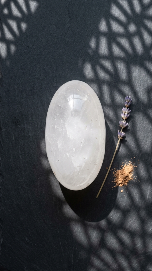 Natural Crystal Quartz Gemstone Shivlingam CQS002
